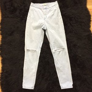 Light Wash Blue Skinny Jeans